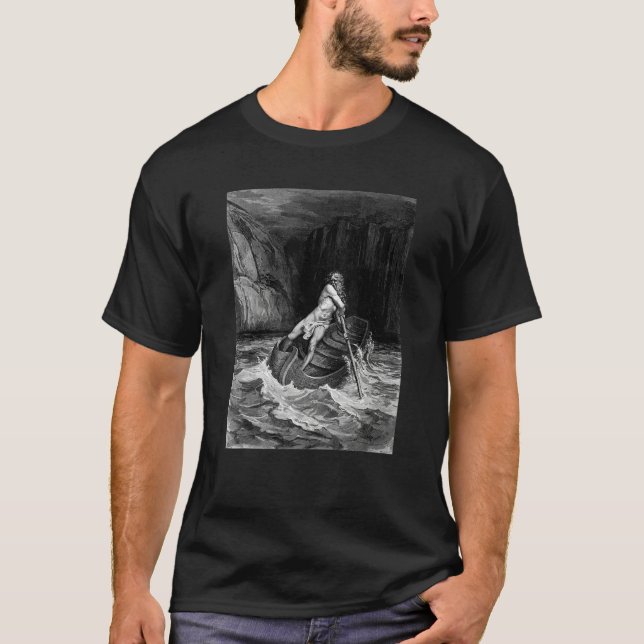 T-shirt Arrival of Charon by Gustave Dore (Devant)