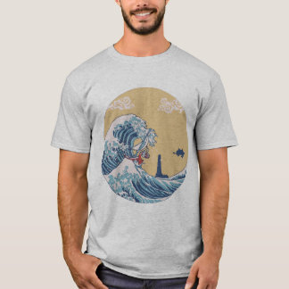 T-shirt Art 90s Hokusai Le grand Seagaming Essential T-Sh