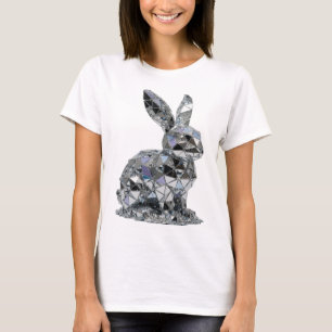 T-shirt ART ABSTRAIT Argent Classique Design Moderne
