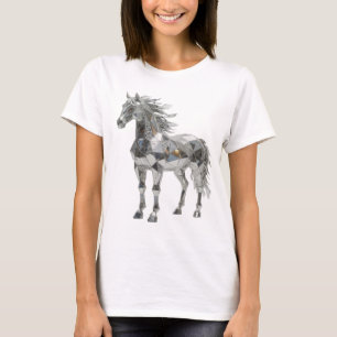 T-shirt Art abstrait argenté DESIGN MODERNE
