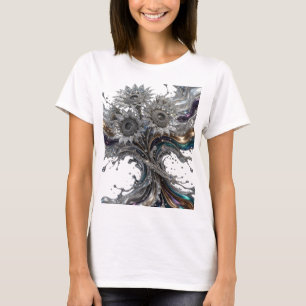 T-shirt Art abstrait argenté moderne ART Porter
