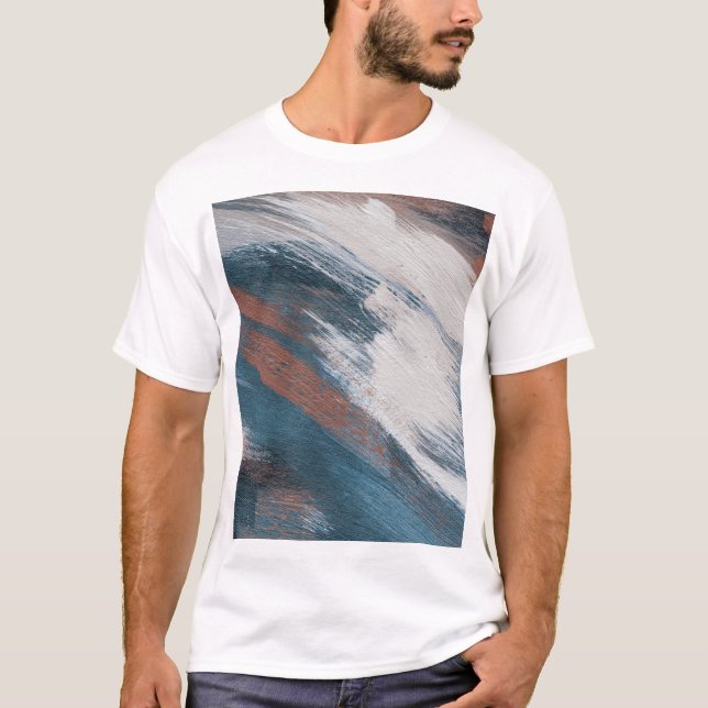 T-shirt Art Abstrait : Brush Strokes Versatile. (Devant)