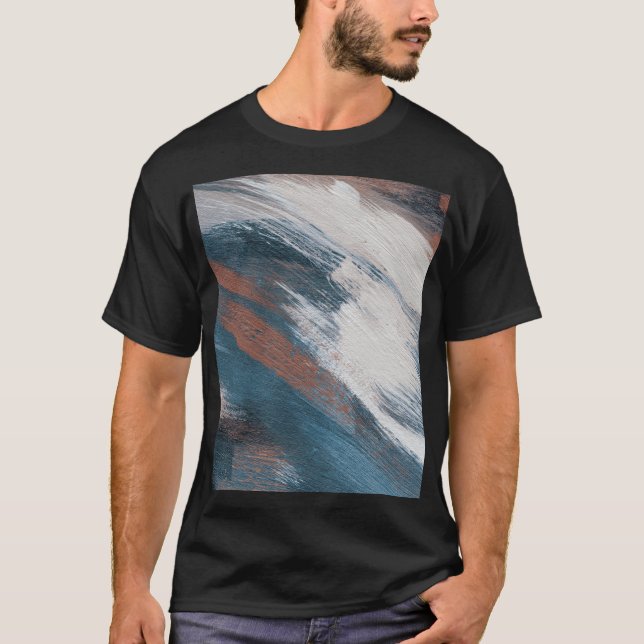 T-shirt Art Abstrait : Brush Strokes Versatile. (Devant)