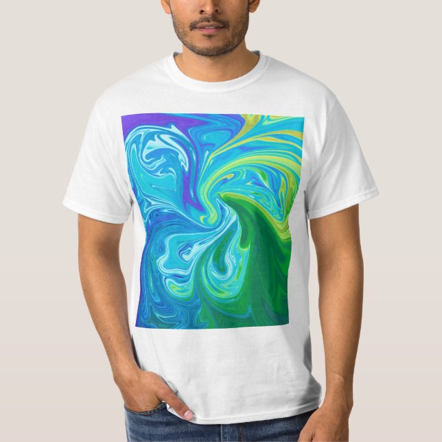 T-shirt Art abstrait coloré (Devant)