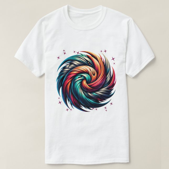 T-shirt Art Abstrait coloré (Design devant)