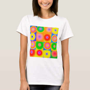 T-shirt Art Abstrait coloré heureux