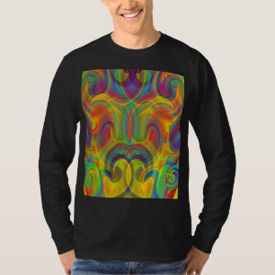 T-Shirt ART ABSTRAIT COLORÉ TOURBILLON GÉOMÉTRIQUE