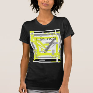 T-shirt Art abstrait d'énergie puissante