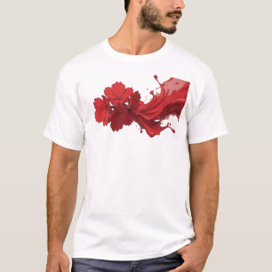 T-shirt Art ABSTRAIT FLEUR Mode Artistique