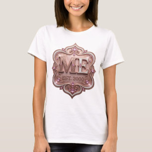T-shirt ART ABSTRAIT Or frappant Design Moderne