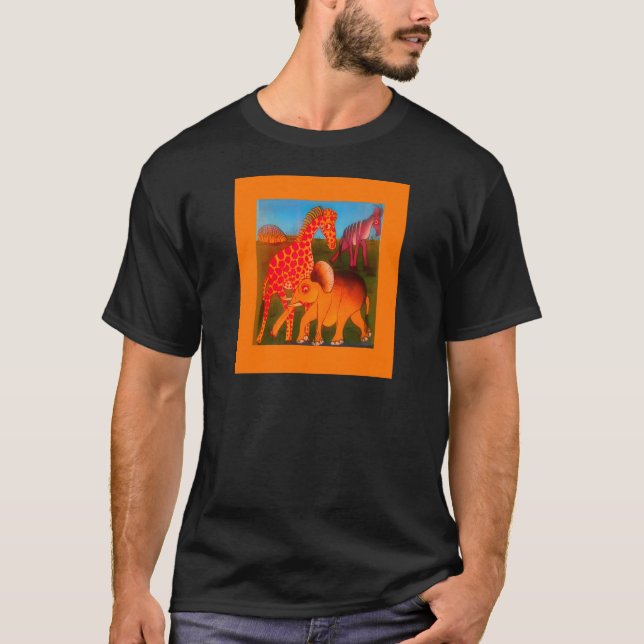 T-shirt Art animal africain (Devant)