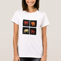 Art animalier africain abstrait moderne