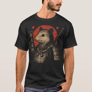 T-shirt Art animalier japonais Samouraï Possum