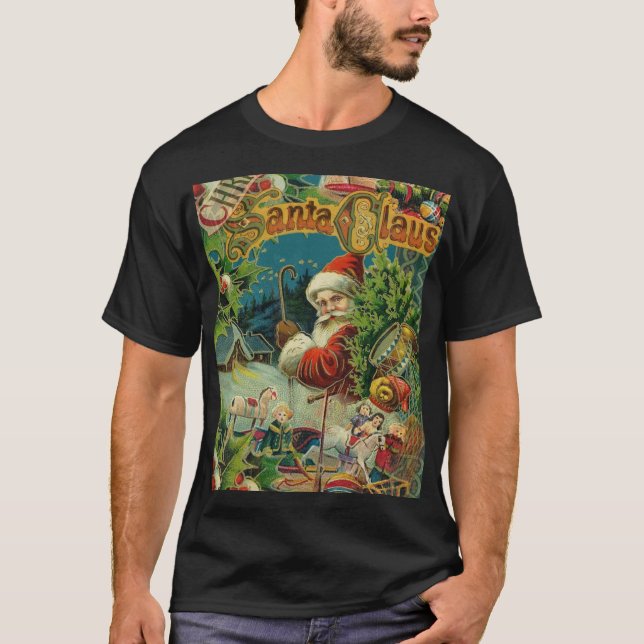 T-shirt Art antique du Père Noël (Devant)