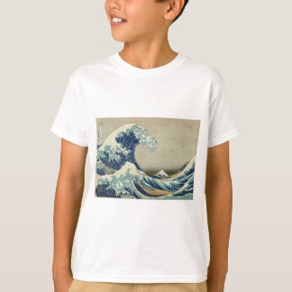 T-shirt Art asiatique - la grande vague outre de Kanagawa