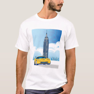 T-SHIRT ART AUTOMOBILE DE VETTE ÉLÉGANT