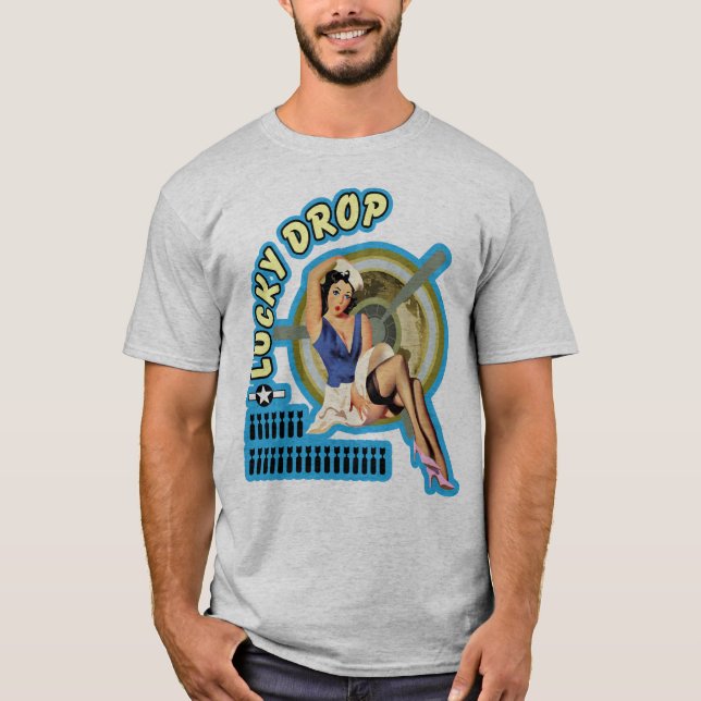 T-shirt Art chanceux de nez de 2ÈME GUERRE MONDIALE de (Devant)