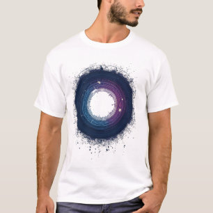 T-shirt Art circulaire Abstrait - Encre numérique moderne