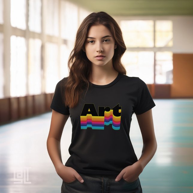 T-shirt Art classique moderne coloré Inspirationnel (Créateur téléchargé)