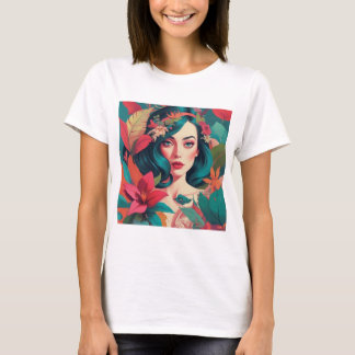 T-shirt Art collage Maximaliste Vibrant | Audacieux et éco
