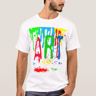 T-shirt ART coloré peinture drôle