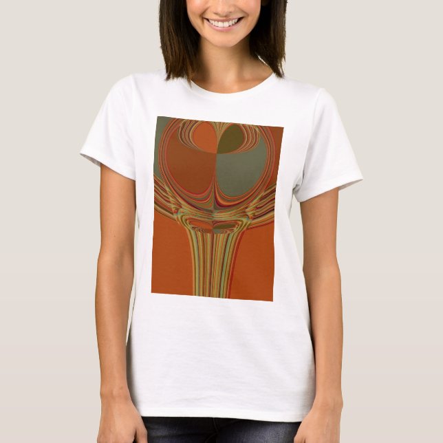 T-shirt Art contemporain africain Terre (Devant)