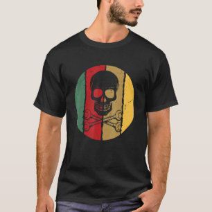 T-shirt Art cool de crâne de clés à écrous vintage pour mé