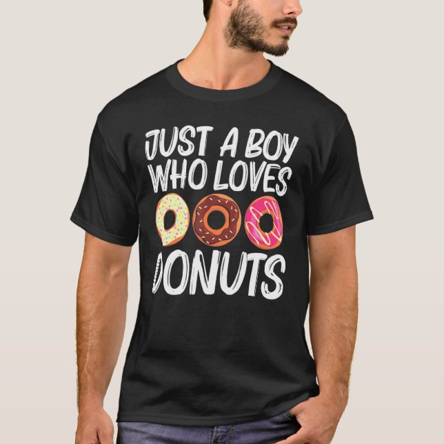 T-shirt Art cool Donut Pour Garçons Enfants Sucre Glaqué C (Devant)