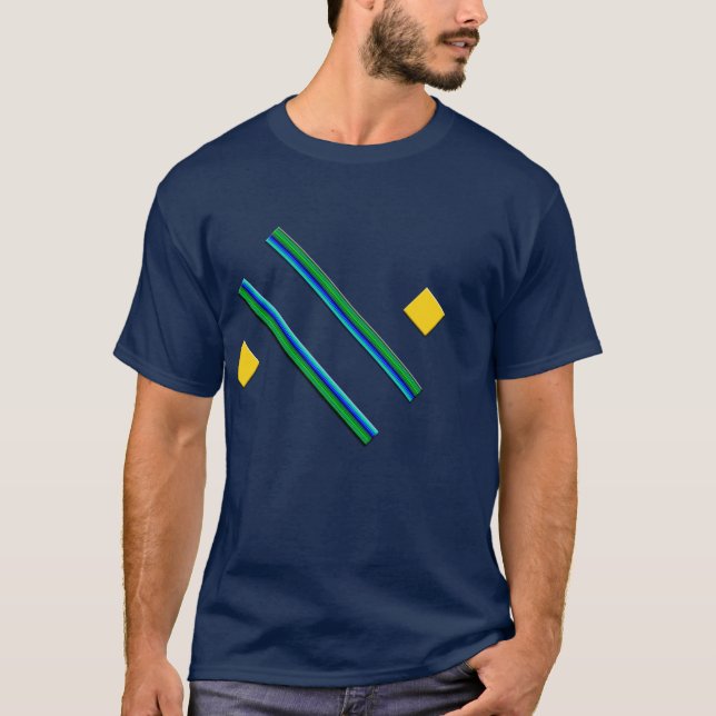 T-shirt Art cool moyens de conception vectorielle abstrait (Devant)