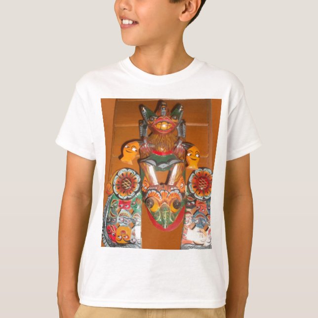 T-shirt Art Culturel Unique - Design Sri-Lankais/Indonésie (Devant)