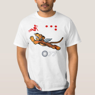 T-shirt Art d'aile de 2ÈME GUERRE MONDIALE (Flying Tigers