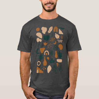 T-shirt ART d'automne avec chutes de Doodles expressifs, r