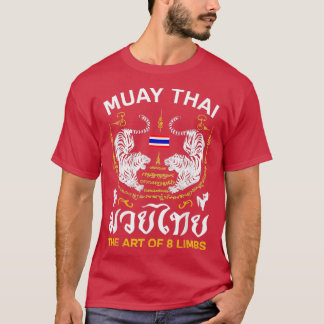 T-shirt Art De 8 Membres Sak Yant Tiger Muay Cadeaux Thaïl