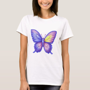 T-shirt Art de ballon papillon violet vibrant