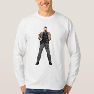 T-shirt Art de bande dessinée de drapeau du peloton Ric