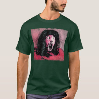 T-shirt Art de bande dessinée d'horreur Tête coupée Gore R