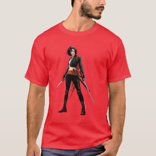 T-shirt Art de bande dessinée du peloton Katana de