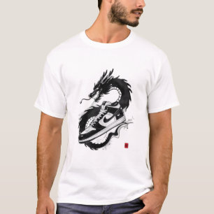 T-shirt Art de basket à l'encre Sumi-e