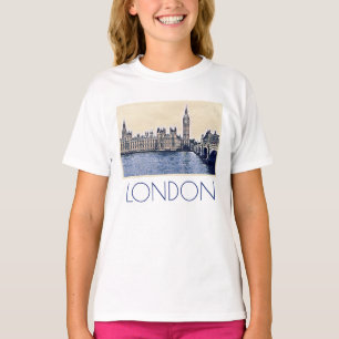 T-shirt Art de Big Ben London Watercolor