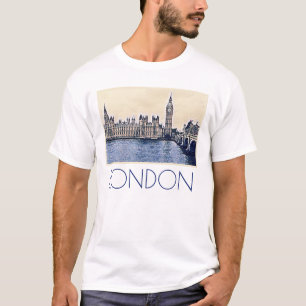 T-shirt Art de Big Ben London Watercolor