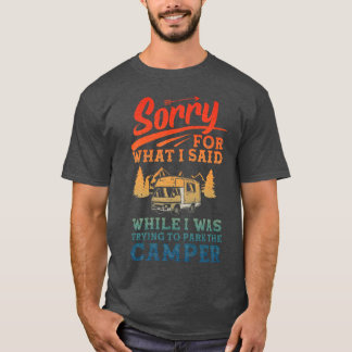 T-shirt Art de camping en camping-car Camperrailer fille d