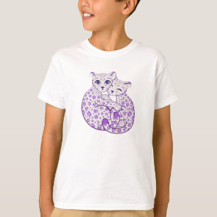 T-shirt Art de caresse de CUB de léopard de neige