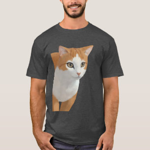 T-shirt Art de chat roux adorable