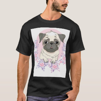 T-shirt Art de chien Pug chiots pug drôles chiens mignons