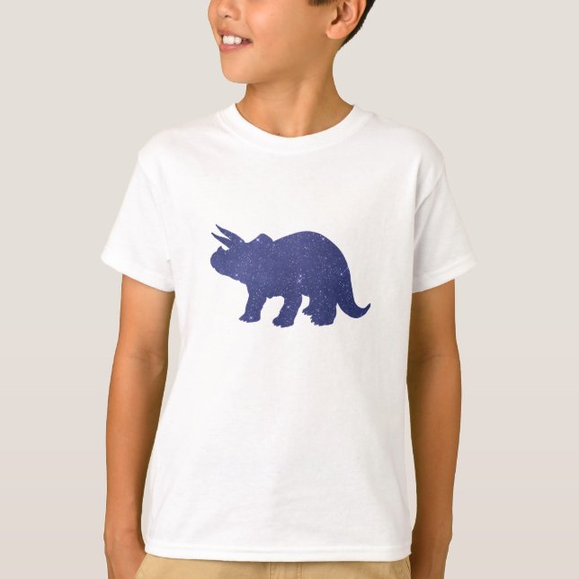 T-shirt Art de dinosaure de Triceratops (Devant)