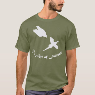 T-shirt Art de faucon pérégrin de fauconnerie