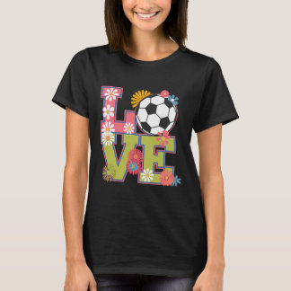T-shirt Art de football drôle pour femme fille joueuse de