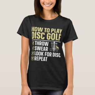 T-shirt Art de golf à disque cool pour hommes femmes enfan