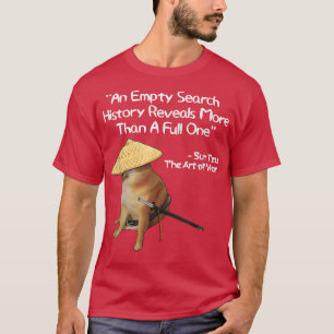 T-shirt Art De Guerre Mème Vide Recherche Histoire Samurai