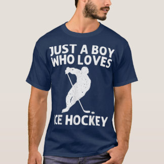 T-shirt Art De Hockey Sur Glace cool Pour Garçons Enfants 